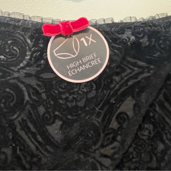 ✨NWT✨ Addition Elle high brief lingerie lace panty black 1X - Picture 3 of 11